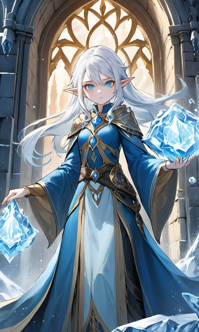 Ice Magic User Ice Mage 6 by RBArtandLiterature on DeviantArt