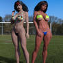 Aryadna y Barocca en bikini By Nathanomir