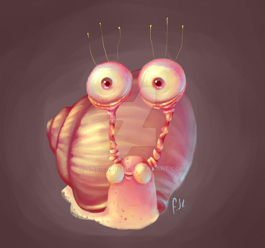 Cheeky Rascal Snail Cheeky snail by Snail-mint on DeviantArt