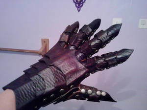 leather gauntlet