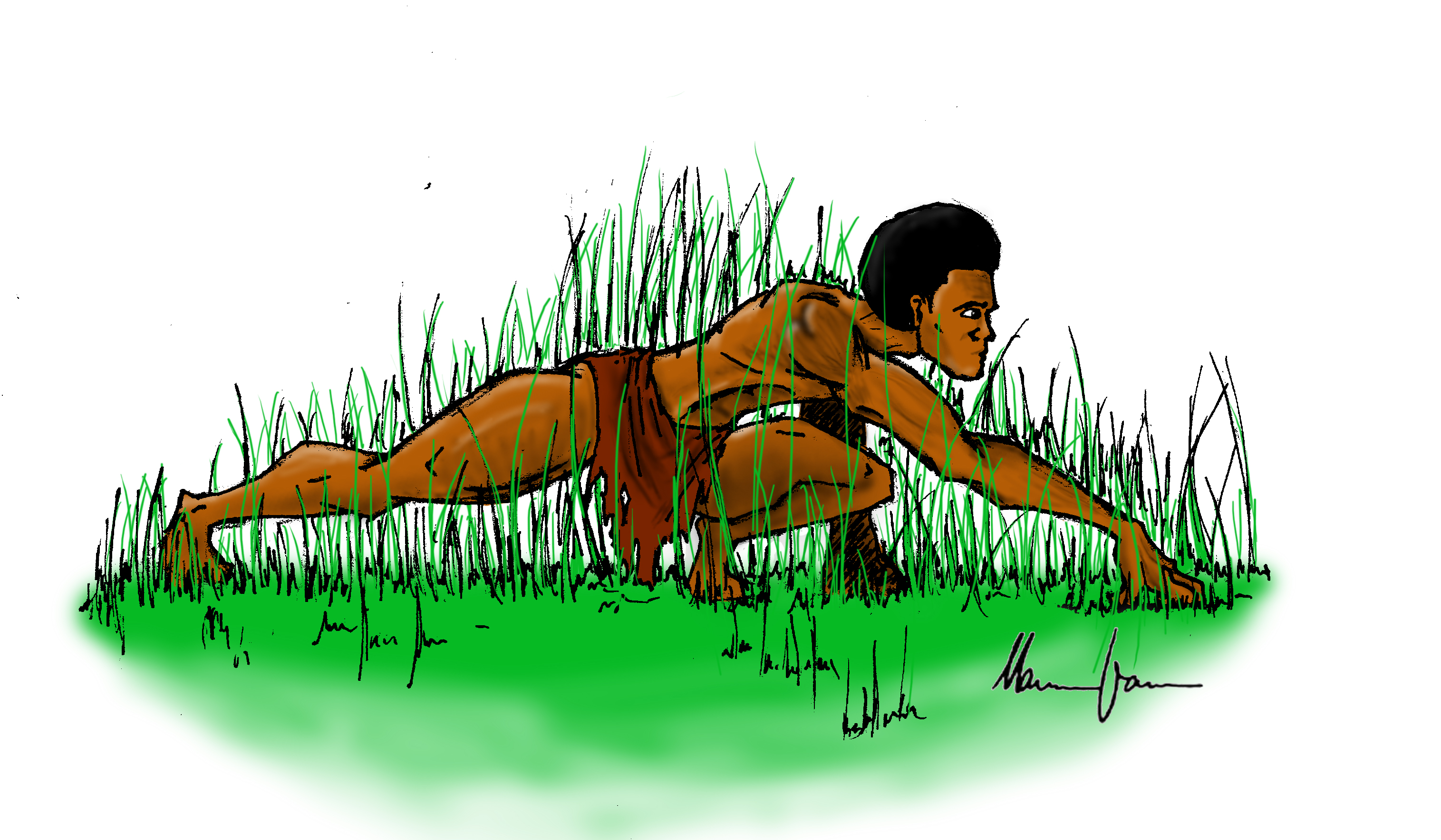 Black tarzan colored