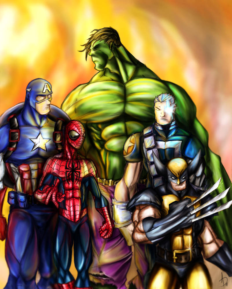 Marvel Textures Deviantart marvel coloration by adrigbc on DeviantArt