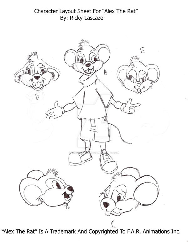 Alex The Rat Layout Sheet by RickyLascaze on DeviantArt