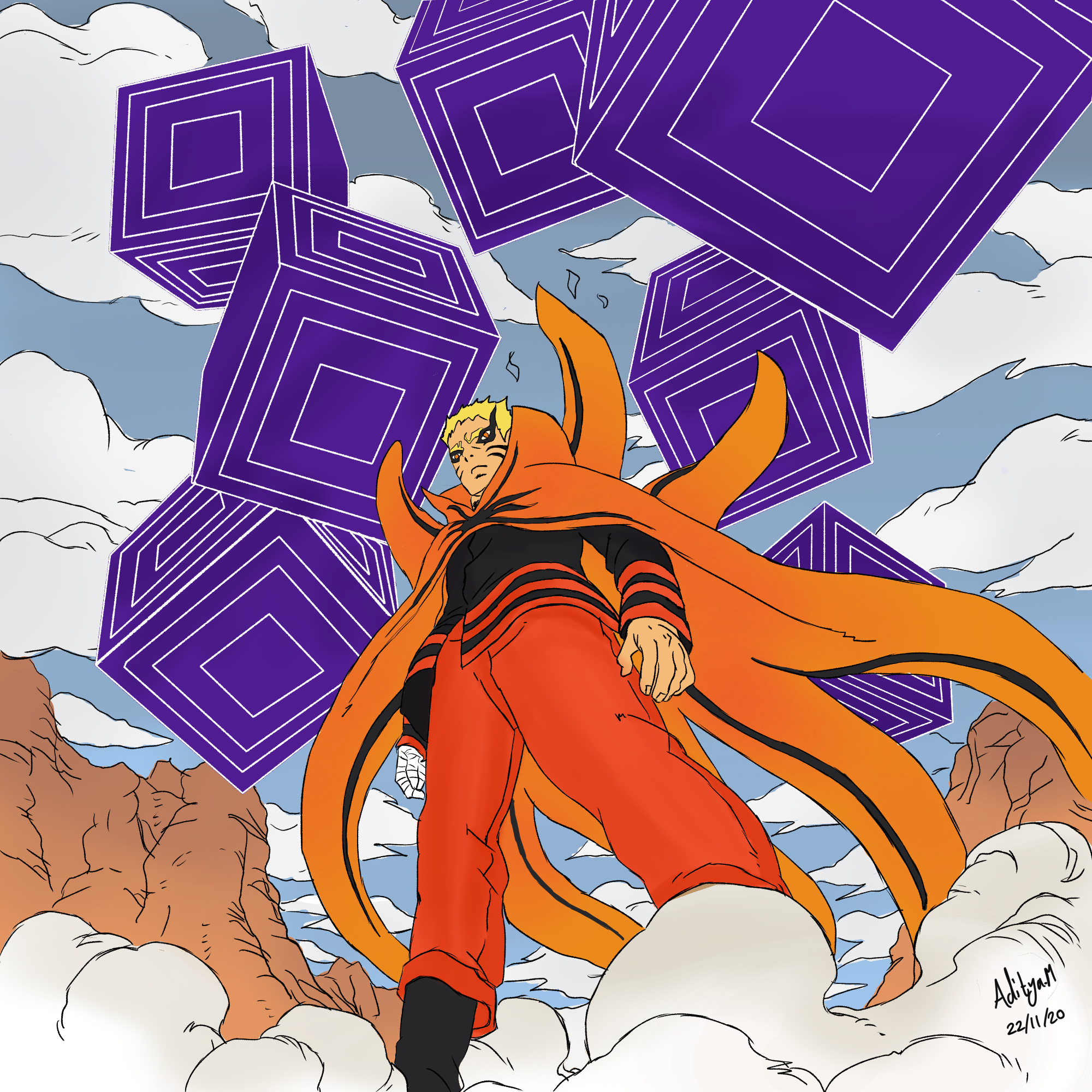 Naruto Baryon Mode By Adityaask On Deviantart
