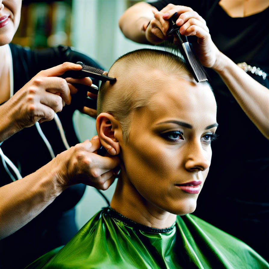 Getting Top Head Women getting her head shaved by supercell134678 on DeviantArt