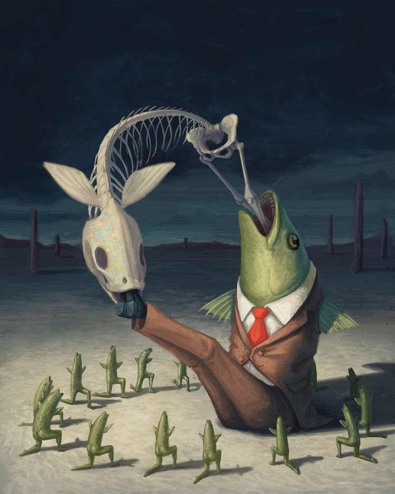 Dominic Fish Fish person by ogipavkovic on DeviantArt