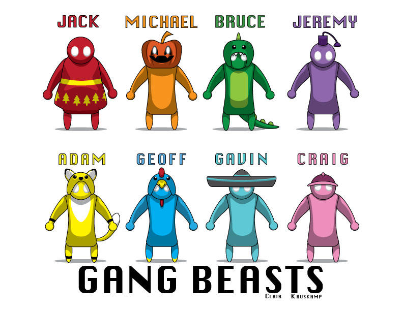 Gang Beasts by ClairKruskamp on DeviantArt