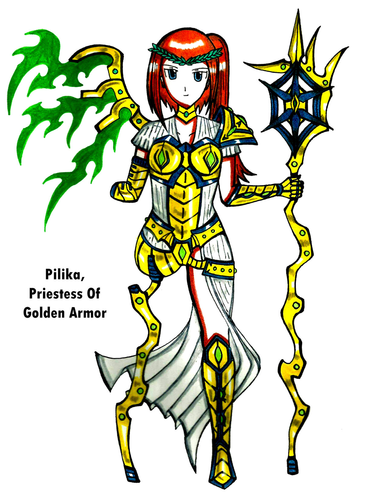 Pilika Pilika, Priestess Of Golden Armor by vulcanknight on DeviantArt