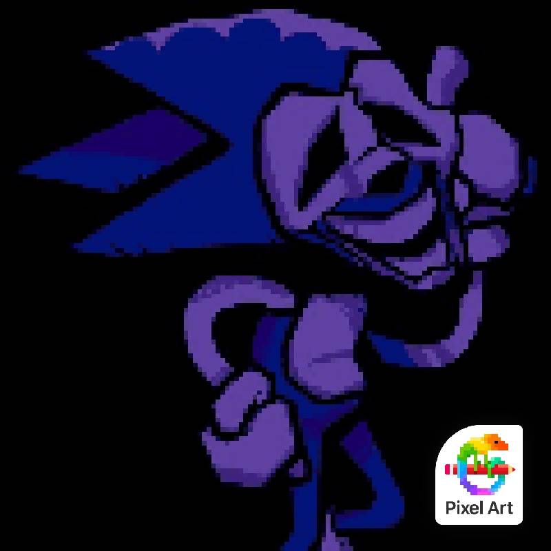 Pixilart - majin sonic by blue-blue