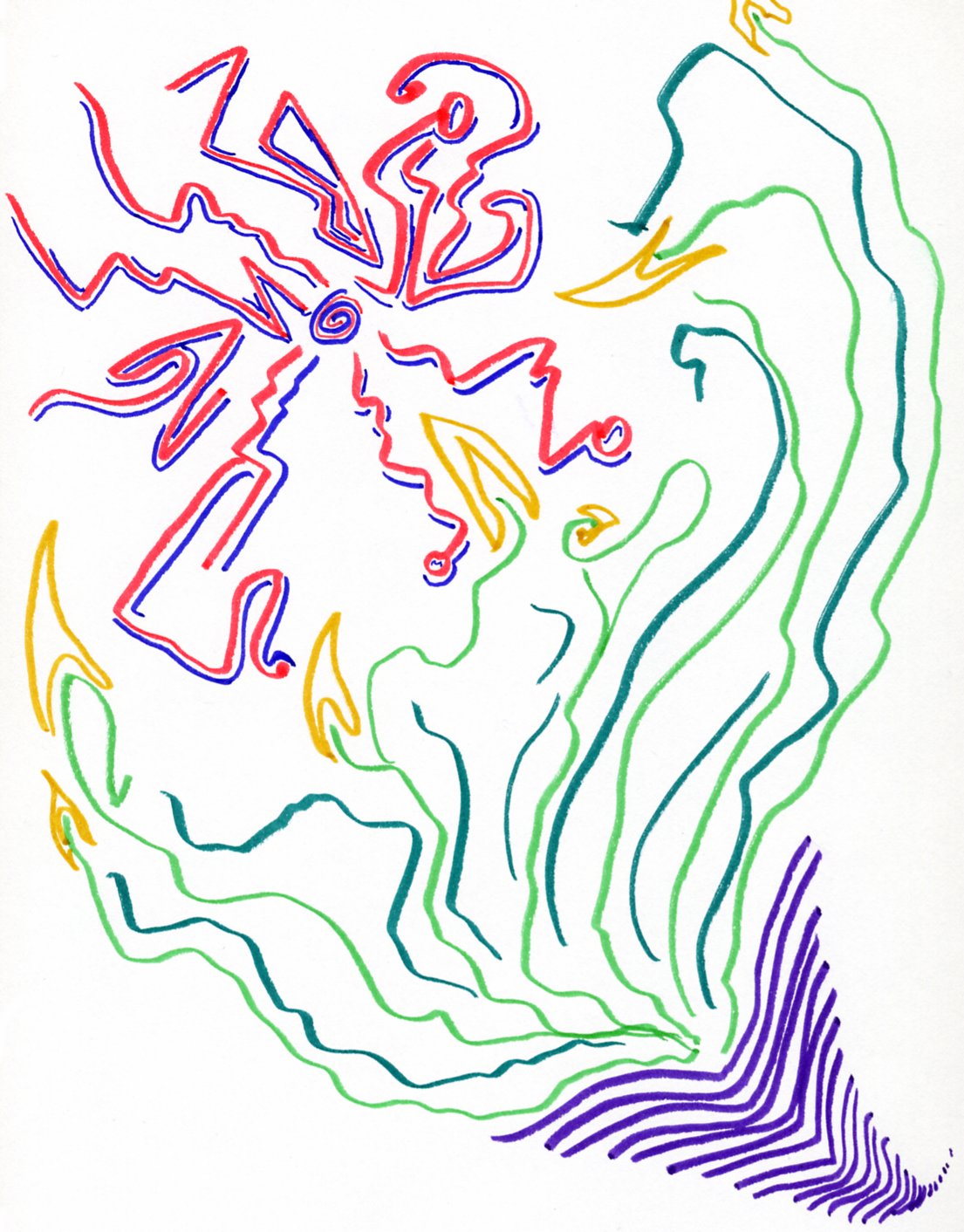 red blue green purple by Talec