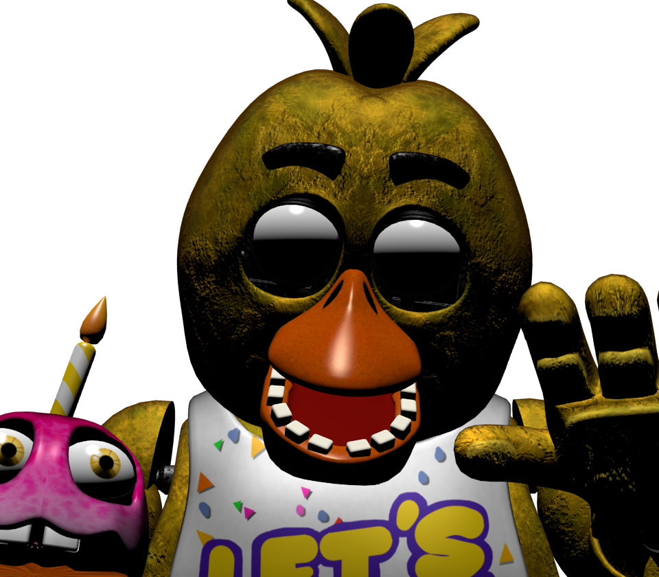 Withered Chica Character Render by TheUnbearable101 on DeviantArt