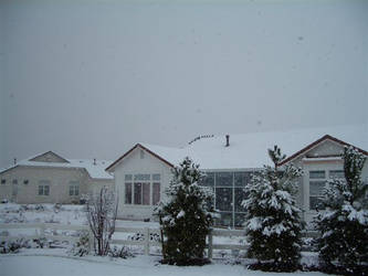 Snow covered house pic 1