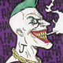 psychobilly joker sketch card