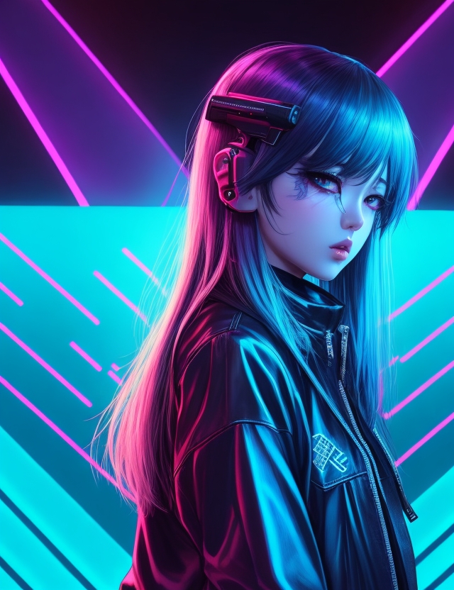 Anime-Cyberpunk-Girl-iPhone-Wallpaper-HD by 9U6ININ on DeviantArt