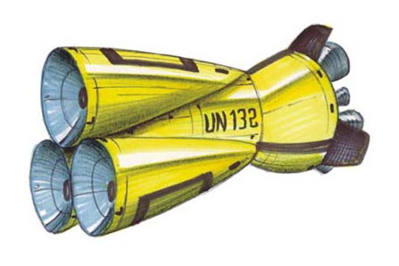 Bussard statoreactor ship (tri-reactor vessel)