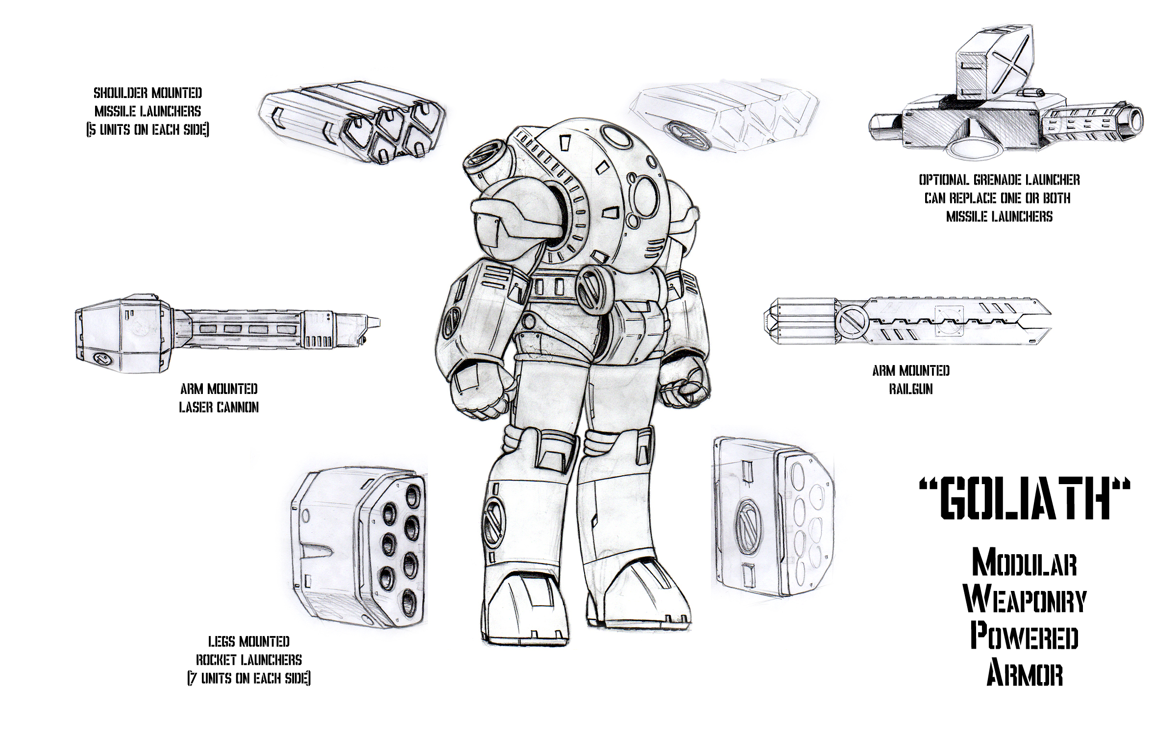 Cod Goliath Armor 'Goliath' Modular Weaponry Powered Armor by Guilhem-Bedos on DeviantArt