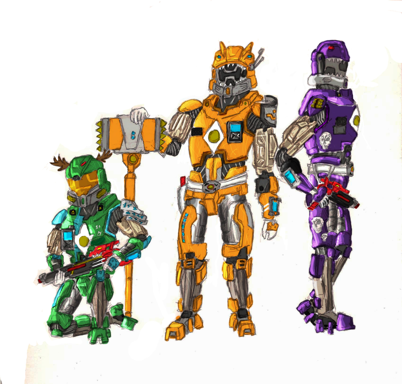 Power Rangers group shot 4 by BadDogg on DeviantArt