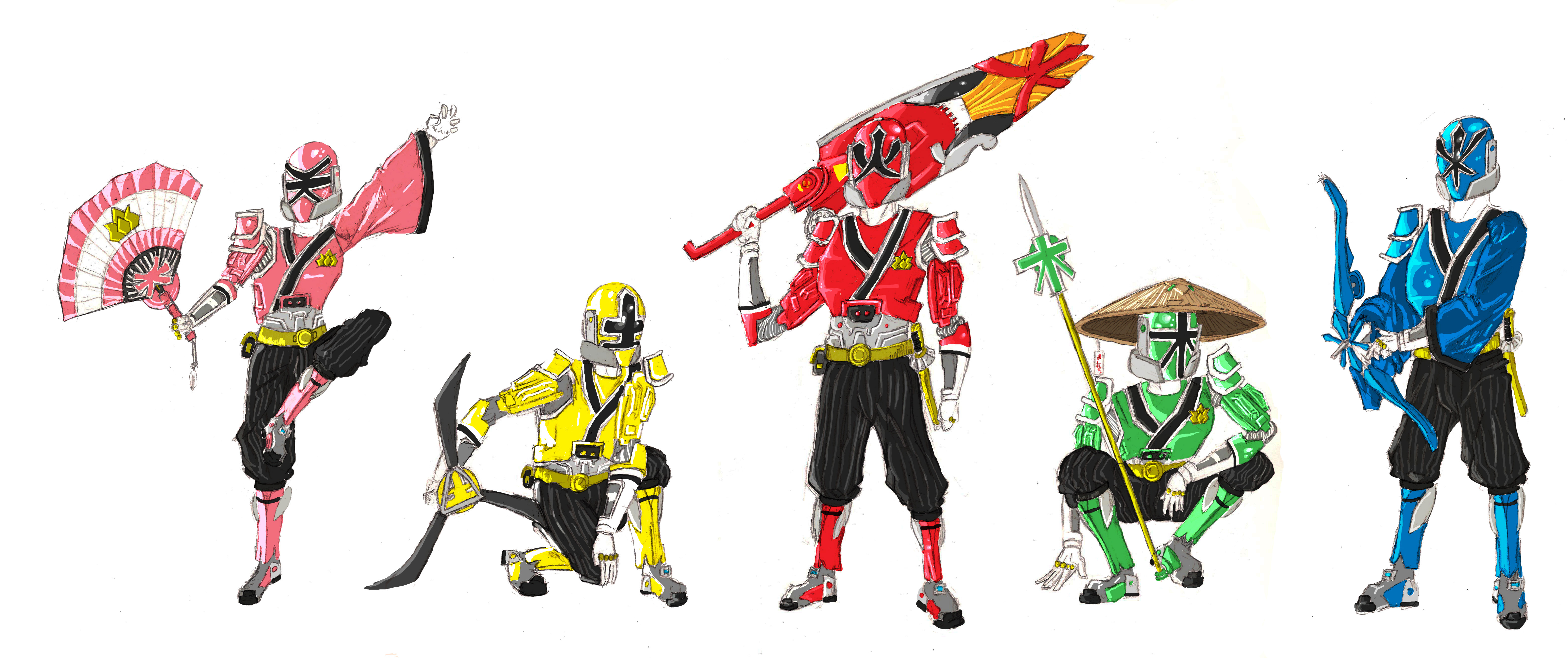 Samurai Rangers Advanced by BadDogg on DeviantArt