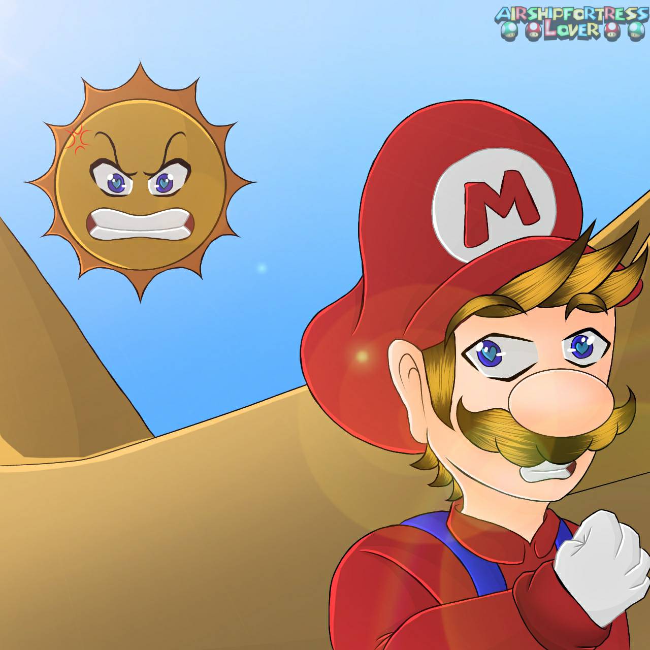 Angry Sun Deviantart Mario and the angry sun by AirshipFortressLover on DeviantArt