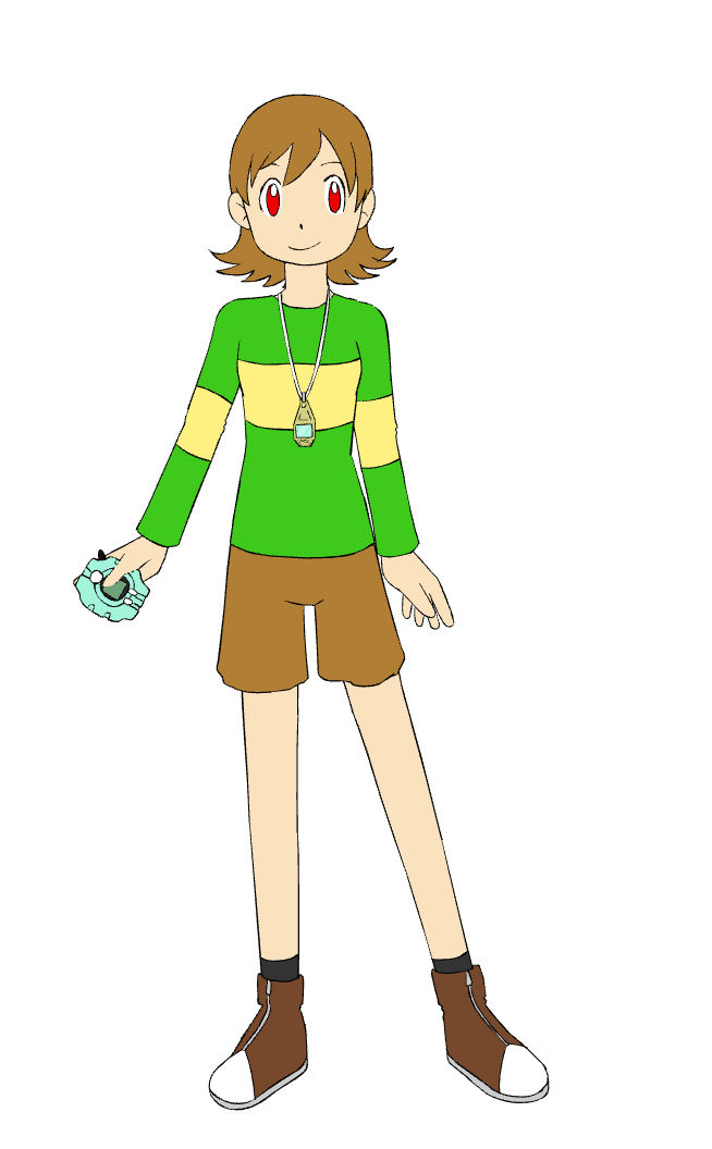 Chara as the Digidestined of Inspiration by PK-GamingDrew on DeviantArt