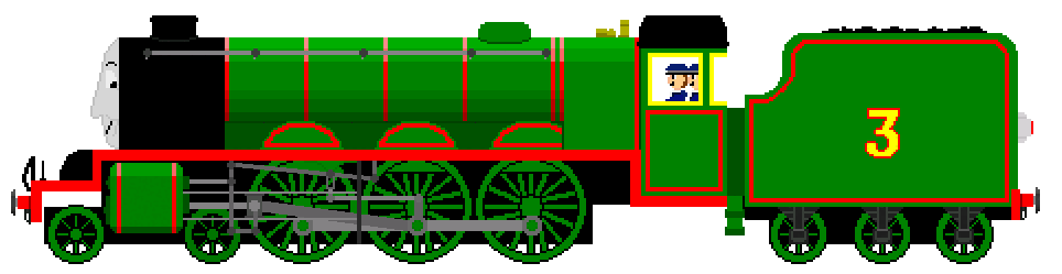 ATSF Steam Locomotive Henry The Green Engine No. 3 by timothy726 on ...