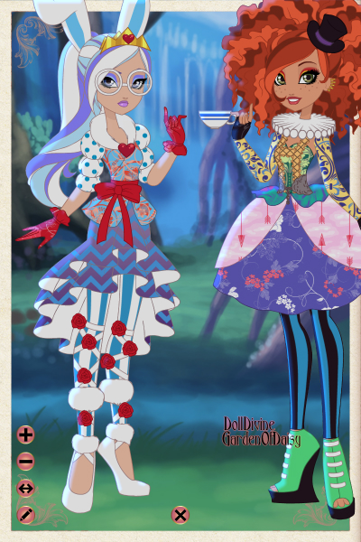 Queen rabbit and her mad jester by loveangel15 on DeviantArt