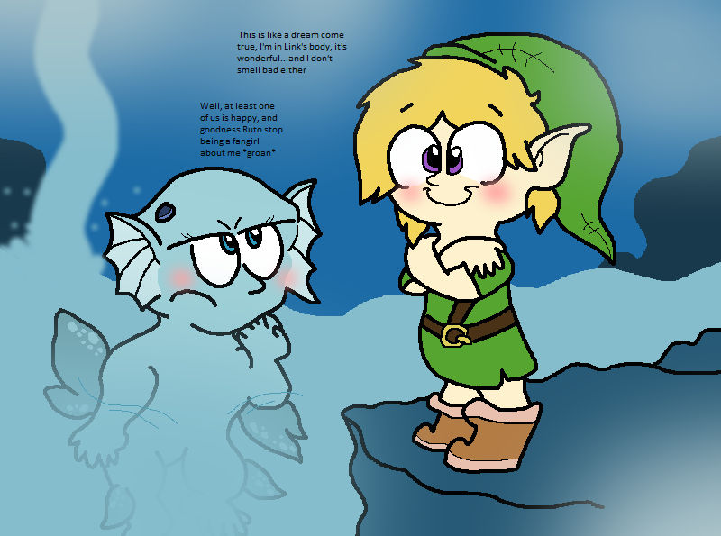 Link and Ruto swap by Starfighter364 on DeviantArt