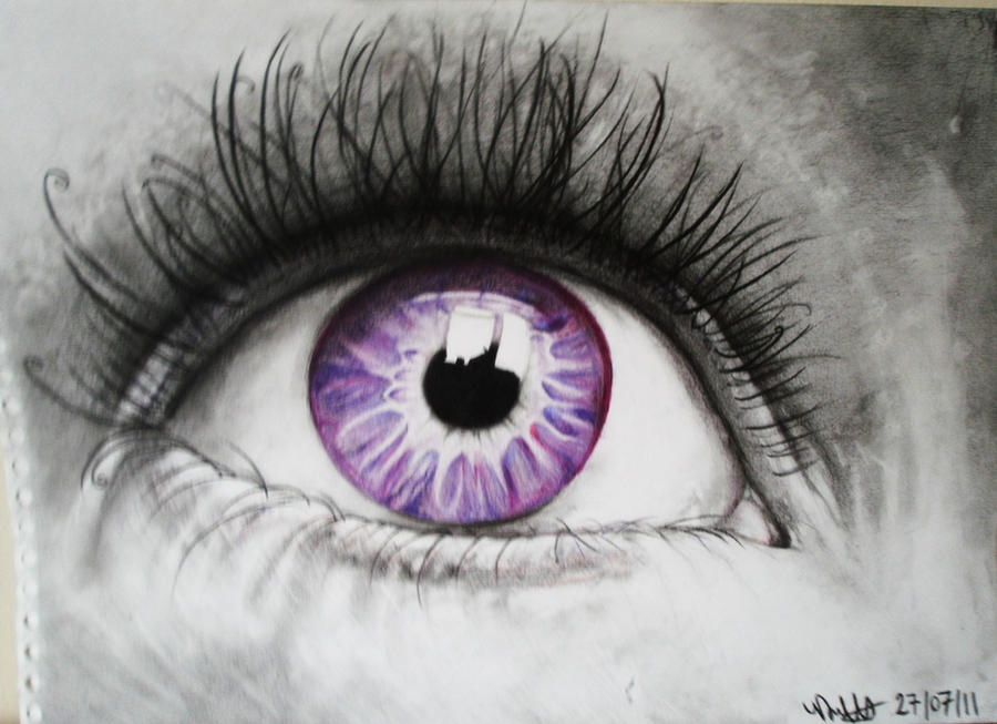 Eye like purple