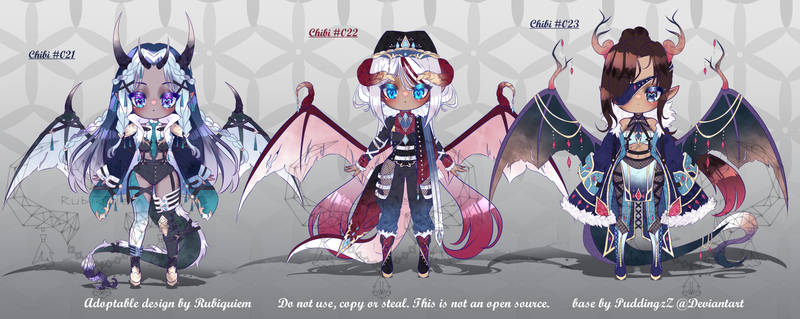 Chibi Adopt #21-#23 CLOSED