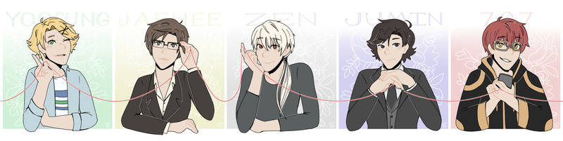 Red String Icon Set