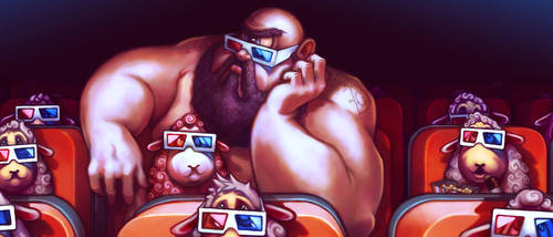 The Cyclops and the 3-D Movie by RYE-BREAD