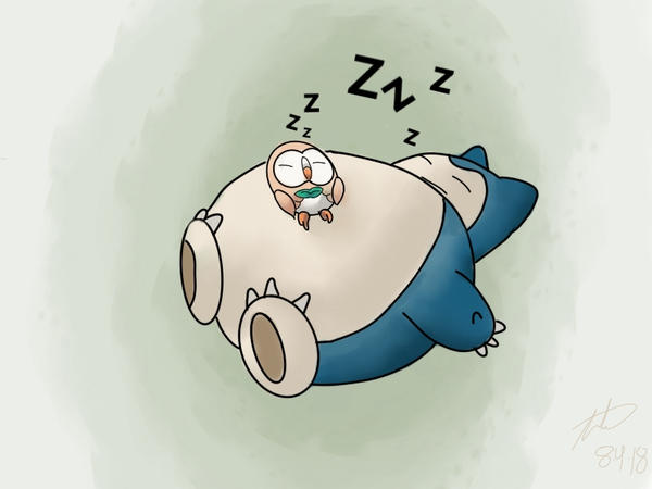 Sleeping Snorlax By Th3JuaNo On DeviantArt sleeping-snorlax-by-th3juano-on-deviantart