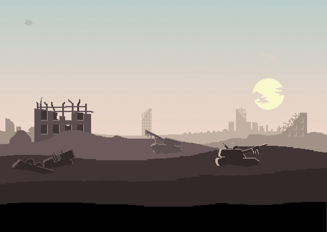 Post Apocalyptic Pixel Background by ThreeSixSevenZero on DeviantArt