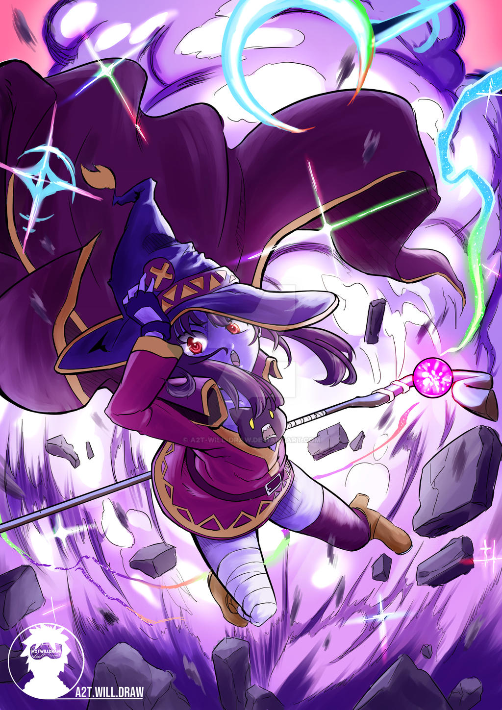 Megumin Draw Speed Drawing Megumin - KonoSuba by A2T-will-Draw on DeviantArt