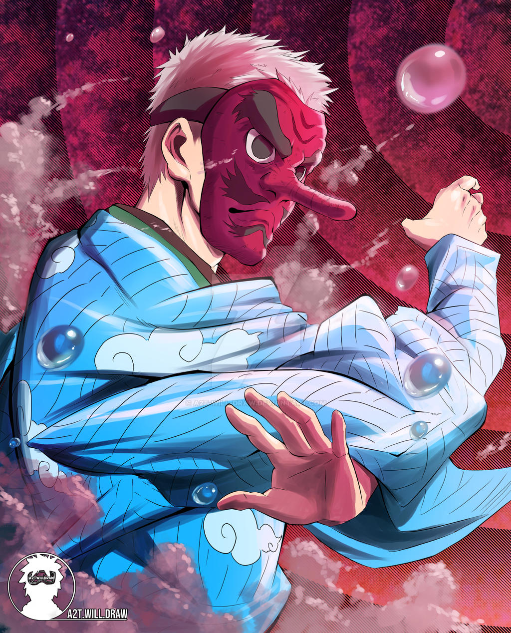 Urokodaki Kimetsu no Yaiba by A2TwillDraw on DeviantArt