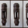 Wabbajack - wood carving, detail of the faces