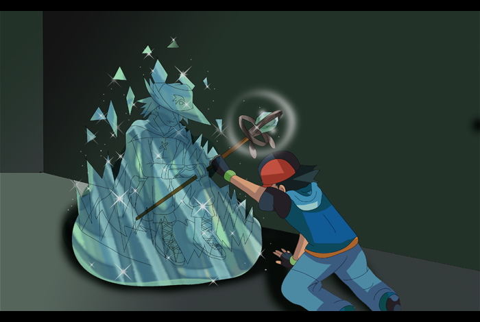 Pokemon Fusion Scene: Ash'Encounter With Auron