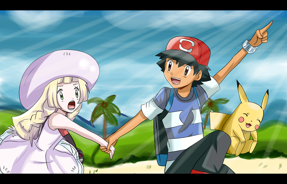 Pokemon Sun And Moon Ash And Lillie By Hikariangelove On Deviantart 