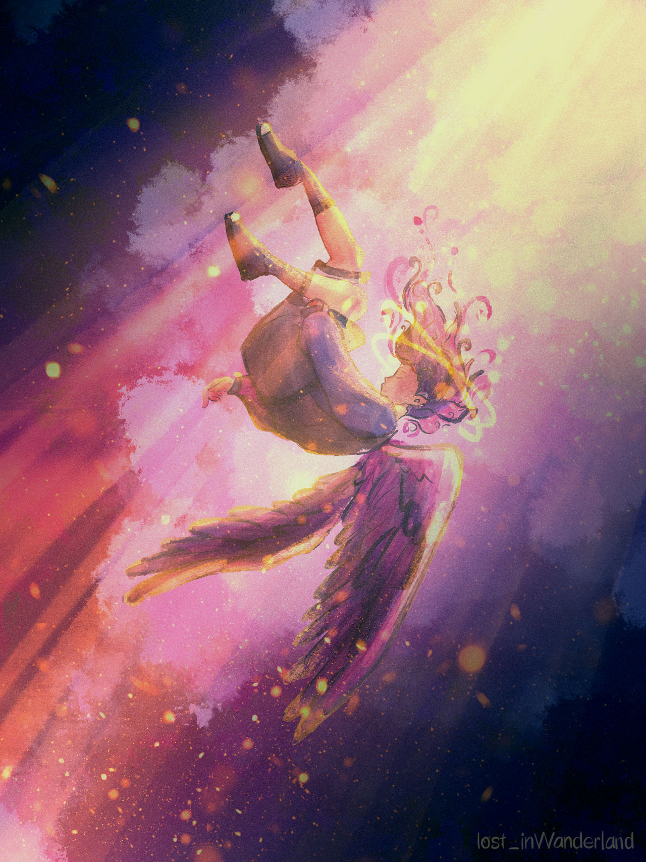 Two Angel Falling falling angel by lostwanderland on DeviantArt