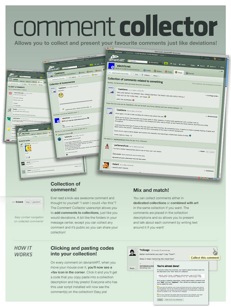 Comment Collector by electricnet on DeviantArt