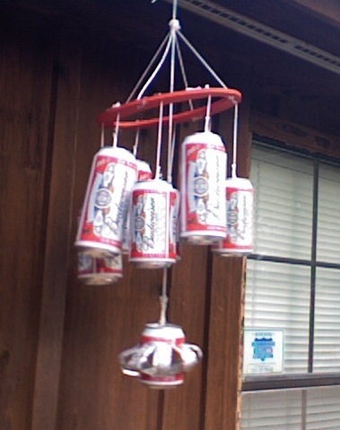 Beer Freakin' Can Windchimes