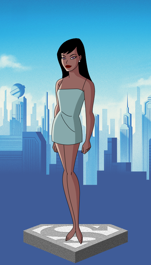 lois lane blue dress Lois Lane interviews Superman