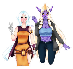 Hinata and Soraka by Hinata-Miyako