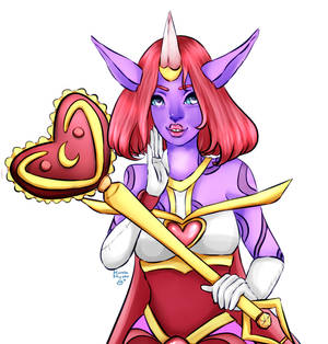 Heartseeker Soraka by Hinata-Miyako