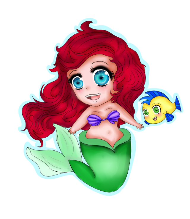 Ariel And Flounder