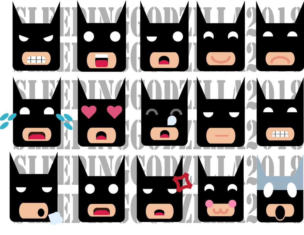 Batman Emojis by SleepingGodzilla on DeviantArt