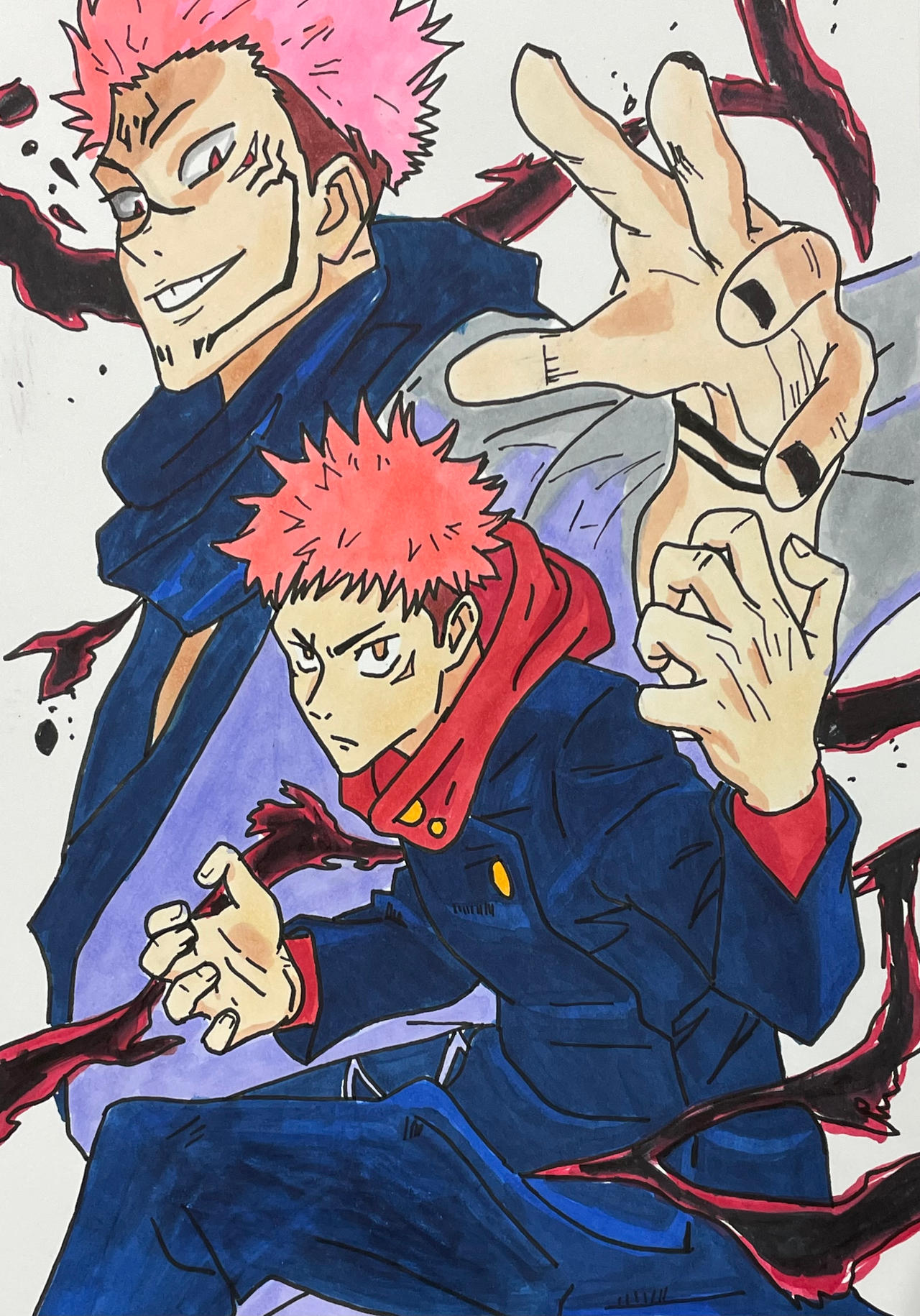 Jujutsu Kaisen Yuji Itadori And Sukuna By Gipsydanger9463 On DeviantArt jujutsu-kaisen-yuji-itadori-and-sukuna-by-gipsydanger9463-on-deviantart
