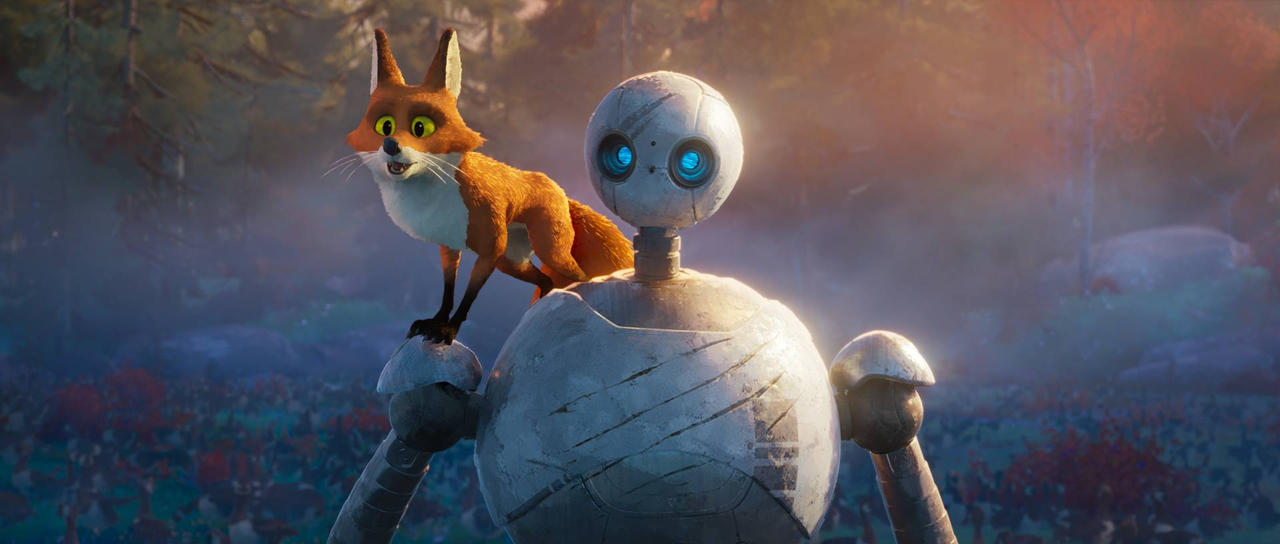Fox Helping Roz Fink Fox with the wild robot helping the goose fly by beaucer on DeviantArt
