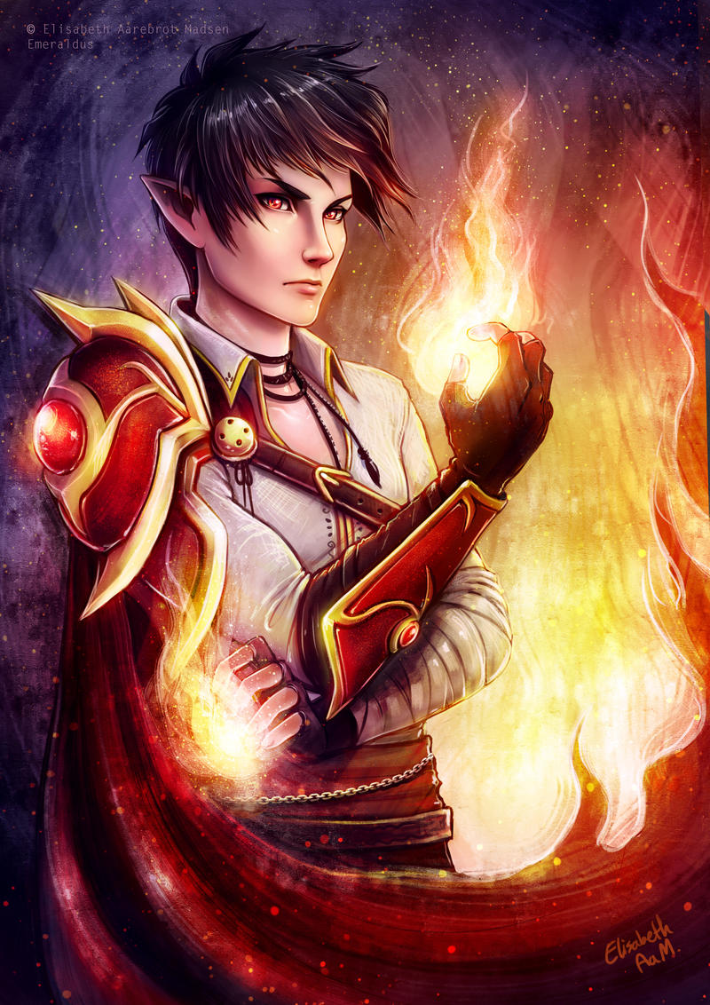 Fire elf by Emeraldus on DeviantArt