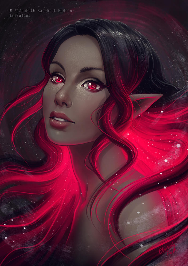 Red Glowing Vampire by Emeraldus on DeviantArt